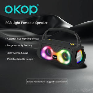 ลำโพงซับวูฟเฟอร์พกพา OKOP812 พร้อมไฟ RGB กำลังสูง แบตเตอรี่ใช้งานได้นานพิเศษ เหมาะสำหรับใช้งานกลางแจ้ง - Product Image 1