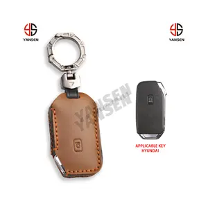 Casing kunci mobil kulit gantungan kunci penutup untuk Kia K7 K5 Telluride SX GT Line Seltos Sportage R gantungan kunci aksesoris gantungan kunci