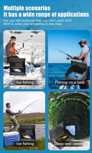 JXI Professional 4.3" HD LCD Display IP68 Waterproof Underwater Fishing Camera 220 Wide Angle IR Night Vision Built-in LED - Product Image 6