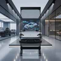 Écran LED Holographique Invisible pour Publicité en Concession Automobile – Affichage Transparent à 80 % pour Showroom