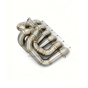 Collecteur d'échappement turbo en acier inoxydable pour VW <span class=keywords><strong>Golf</strong></span> 4 MK4 <span class=keywords><strong>R32</strong></span> 3.2L VR6 2002-2005, tuyau de collecteur haute performance pour la course - Product Image 5
