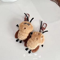 Ornement en peluche de cafard amusant, adorable poupée décorative pour sacs à dos et sacs, jouet en peluche créatif à suspendre pour filles et garçons