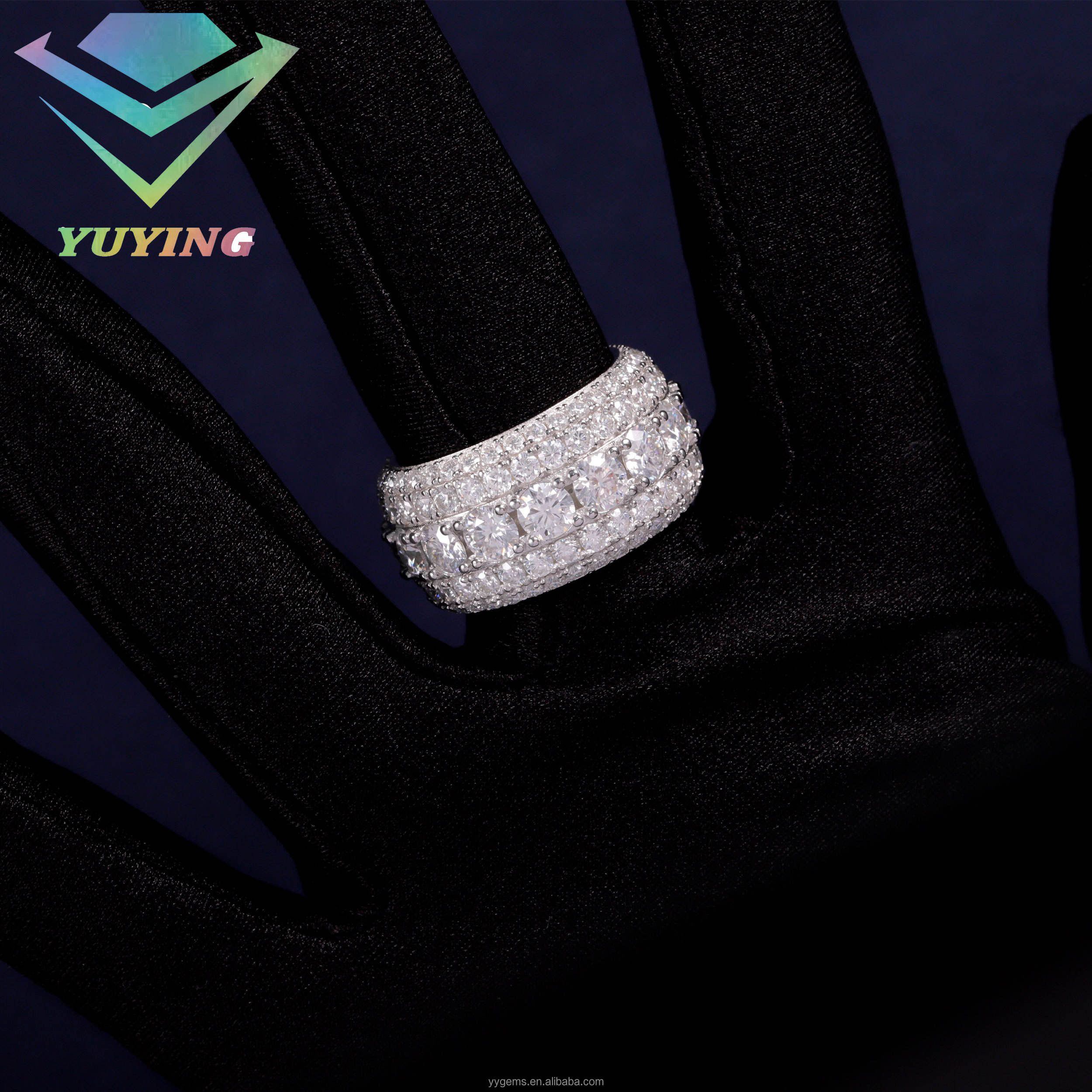 แหวนเพชรเต็มวง-สีขาว