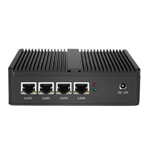 Fanless Mini PC Ce-leron N2830 J1800 J1900 4 * LAN Gigabit Ethernet Industriel Pc Fenêtre 7 Routeur Pare-Feu Vga Wifi Mini Ordinateur