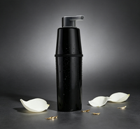 Bouteille applicatrice 2-en-1 pour peigne à cheveux, distributeur de teinture capillaire en plastique PP multicolore macaron pour salon