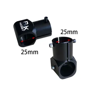 RJXHOBBY RJX 16/20/25mm Drone T-joint Landing Gear Carbon Tube <b>Clamp</b> Fixer, T-type Connector for Round Carbon Tubes - Product Image 2