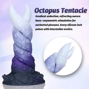 Un <span class=keywords><strong>gode</strong></span> en silicone de forme irrégulière, doux et élastique, stimule le point G, et peut être utilisé dans le vagin et <span class=keywords><strong>l</strong></span>'<span class=keywords><strong>anus</strong></span>. - Product Image 2