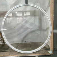Tragaluz de vidrio Circular de aluminio con diseño de ventana redonda usada Housetop para sala de estar, dormitorio exterior, apertura Horizontal