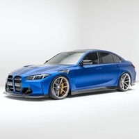 Kit carrosserie en fibre de carbone sèche pour G80 M3, style RZ, comprenant lèvre avant, diffuseur, spoiler et jupes latérales, pour rétrofit/amélioration