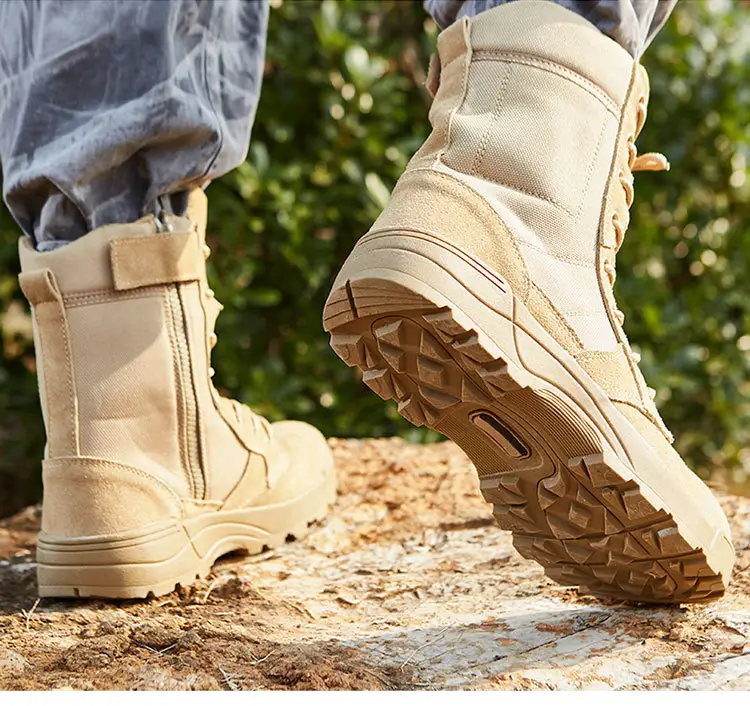 पुरुषों के आउटडोर सामरिक बूट आराम लड़ाकू गश्ती काम शिकार जूते रेगिस्तान रेत जूते संयुक्त राज्य अमेरिका