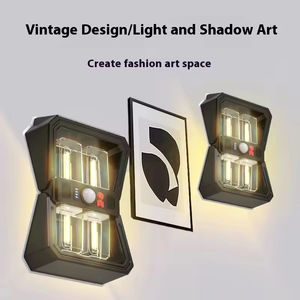 Lampe murale extérieure solaire IP65 avec détecteur de mouvement LED, petite taille, modes multiples pour l'éclairage de jardin et de villa - Product Image 3