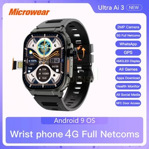 Đồng hồ thông minh Microwear Ai3 có hệ điều hành Android, có sẵn tại Nam Mỹ, Mexico, Chile, hỗ trợ 4G, 5G, LTE, <span class=keywords><strong>SIM</strong></span>, U3A Ultra AI 3 dành cho nam giới - Product Image 2