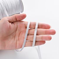 1/4 pouces Stock disponible élastique biais blanc plat bande élastique pour canapé couture sous-vêtements