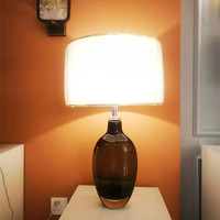 Lampe de table en verre de Murano LED de qualité supérieure en gros pour la maison, l'hôtel, le salon, la table de chevet, le bureau, la chambre à coucher