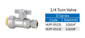 Латунный четвертьоборотный угловой запорный клапан Hailiang для стиральных машин, систем ОВКВ и холодильных установок, быстрый монтаж - Product Image 6