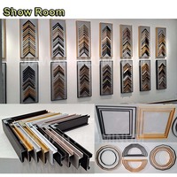 Cadre de miroir en Aluminium noir doré, grand miroir de fenêtre arqué, décoratif de sol, Long support de miroir de dressing, OEM