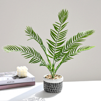 Plante artificielle en soie Areca Palm, verdure en pot, décoration intérieure, bonsaï réaliste, ornements d'intérieur, fabricant direct