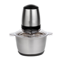 Mixeur Électrique Portable 500ml avec Bol Amovible, 2 Lames en Acier Inoxydable, Commande par Bouton Poussoir, Contenant en Plastique pour Usage Domestique