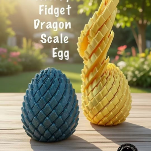 Multi-color 3D Printed Dragon <b>Egg</b> with Transformable Design Stress-relief Squeeze <b>Toy</b> for Boys and Girls Ages 15+ to Collect - Product Image 3