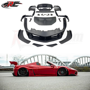 Kit Diffusore Anteriore e Posteriore in Fibra di Vetro Stile LB per Ferrari 458 Wide Body, Miglioramento Estetico, Finitura Superficiale Durevole, Montaggio OEM - Product Image 1