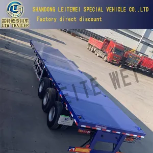 Nuovissimo 2/3 Aelxs 20FT 40ft Container a letto piatto telaio camion rimorchi semirimorchi a pianale per la vendita