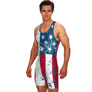 Kostum Singlet Gulat Sublimasi Kosong Singlet Gulat Seragam Gulat - Product Image 1