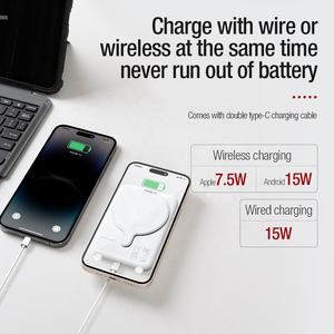 Nillkin – chargeur sans fil 5000mAh grande capacité, <span class=keywords><strong>batterie</strong></span> externe classique couleur noir et blanc avec support magnétique pour <span class=keywords><strong>iPhone</strong></span> - Product Image 5