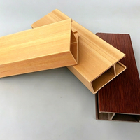 Tube carré creux en PVC en forme de U, écologique, imperméable, résistant au feu, pour plafonds et murs intérieurs d'hôtels, bureaux, écoles, hôpitaux