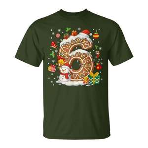 Camiseta para parejas con meme navideño número 67, Six Seven Meme - Product Image 1