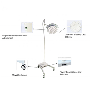 PLM-360L đứng phẫu thuật thú y OT nha khoa scialitic LED shadowless y tế phẫu thuật phòng điều hành đèn ánh sáng cho các hoạt động - Product Image 2