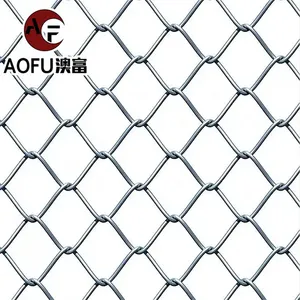 Hot sale hot-dipped galvanized Cheap industry used heavy duty galvanized cyclone wire diamond shape mesh chain link fence