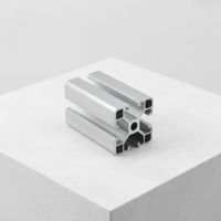 Profils en aluminium extrudé 2020/3030/4040/4080, rainures en T et en V, 40x40, finition noire, cadres industriels sur mesure
