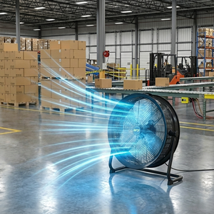 Ventilador Industrial de Tambor de 17 Pulgadas, Resistente a Altas Temperaturas, para Talleres, Ventilador Axial de Metal <span class=keywords><strong>El</strong></span>éctrico Comercial de 220V para Interiores - Product Image 4