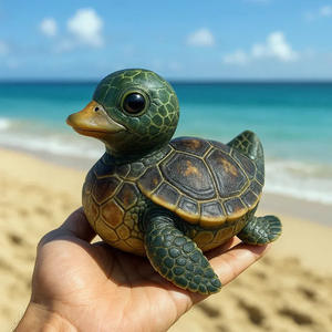 Nuevas Ideas de Productos 2026 Decoración del Hogar Figura de Pato de Resina con Forma de Criatura Marina Adornos Caprichosos para Interiores - Product Image 6