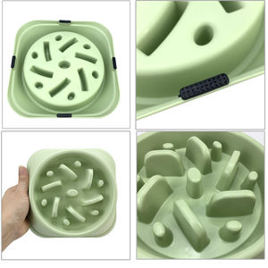 Mangkuk Pemberi Makan Lambat Antitersedak, Diet Sehat Makan Lambat Mangkuk Anjing Kucing Anti Percikan Tahan Lama Plastik Anjing Kecil PP - Product Image 3