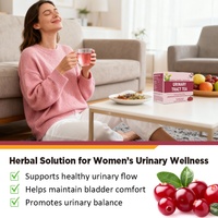 Chinaherbs - Té de Arándano Personalizado para el Tracto Urinario, Té para los Riñones para Mujeres, Mezcla Herbal para la Comodidad de la Vejiga, 56 g/cajas y Embalaje en Caja