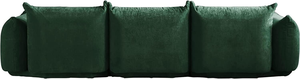Conjunto de Sofá de Tres Plazas de Terciopelo Verde Moderno con Esponja de Alta Calidad en Estilo Nórdico para Sala de Estar - Product Image 3