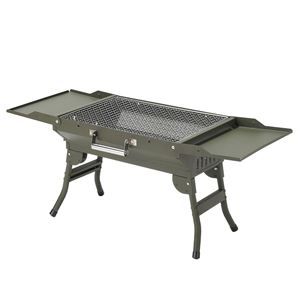 Barbecue portable en acier inoxydable, personnalisé en usine, pour le camping en plein air et la cuisson au charbon de bois - Product Image 1