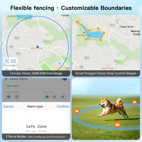 TIZE Nuevo Rastreador GPS 4G para Mascotas, Monitoreo de Ubicación en Tiempo Real, Alertas de Geocerca, Seguimiento de Actividad, Collar Impermeable IPX7