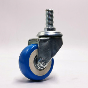 pvc wear resistant wheel double bearing caster wheel air cooler wheel hand cart universal wheel durable caster - Product Image 6