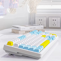 Teclado mecánico coreano con estructura de junta personalizable, intercambiable en caliente, para juegos, disponible para oficina.