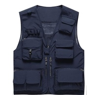 Gilet décontracté léger pour hommes, pêche en plein air, travail, Safari, voyage, photo, cargo, multi-poches
