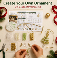 DIY Perlen-Ornament-Set Weihnachtsbaum-Perlen-Set Personalisierte Handgemachte Weihnachtsdekoration Bastelgeschenk