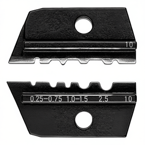 Matriz de crimpado para terminales hembra tubulares de compresión sin aislamiento y terminales de cable de 0.25 a 2.5 mm - Product Image 2