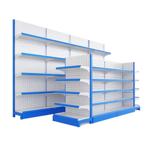 Scaffalatura Gondola <span class=keywords><strong>in</strong></span> Metallo per Supermercati - Regolabile, Durevole, Ecologica, Installazione Rapida per Negozi di Alimentari e Vendita al Dettaglio - Product Image 2
