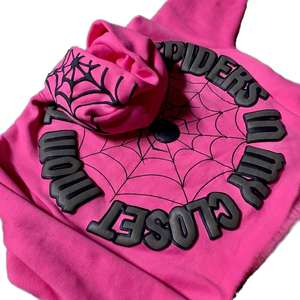 Sudadera con Capucha y Cremallera para Hombre, Diseño de Araña, con Pedrería VVS, 450 Gsm, Fabricación OEM Personalizada - Product Image 2