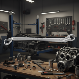 Llave de trinquete de doble cabezal de 283 mm, tamaño métrico, para herramientas de reparación automotriz - Product Image 3