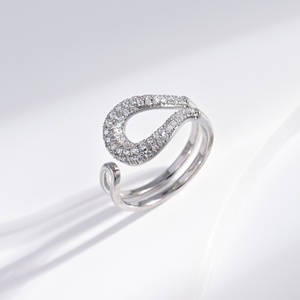 custom plata 925 sterling Silver Baguette Cut stone <b>ring</b> wholesale <b>adjustable</b> Unisex cz geometric fashion wedding finger <b>rings</b> - Product Image 2