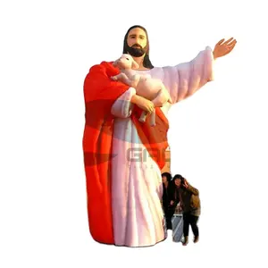 户外充气耶稣气球复活节装饰广告卡通耶稣