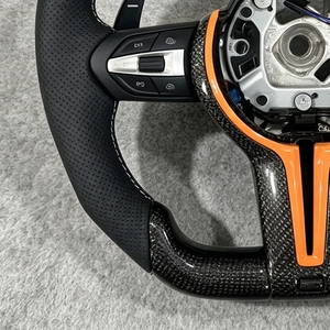 Volante de Fibra de Carbono para BMW M5 F10 F11 F06 F07 F12 F13 F01 F02 F20 F30 F32 F22 F35 con Palanca de Cambios, Accesorios para Automóviles - Product Image 6